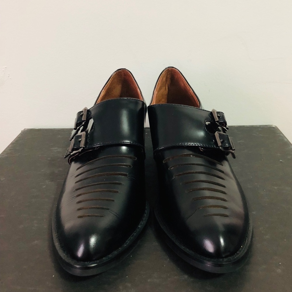 Jeffrey campbell leather heels loafers like new